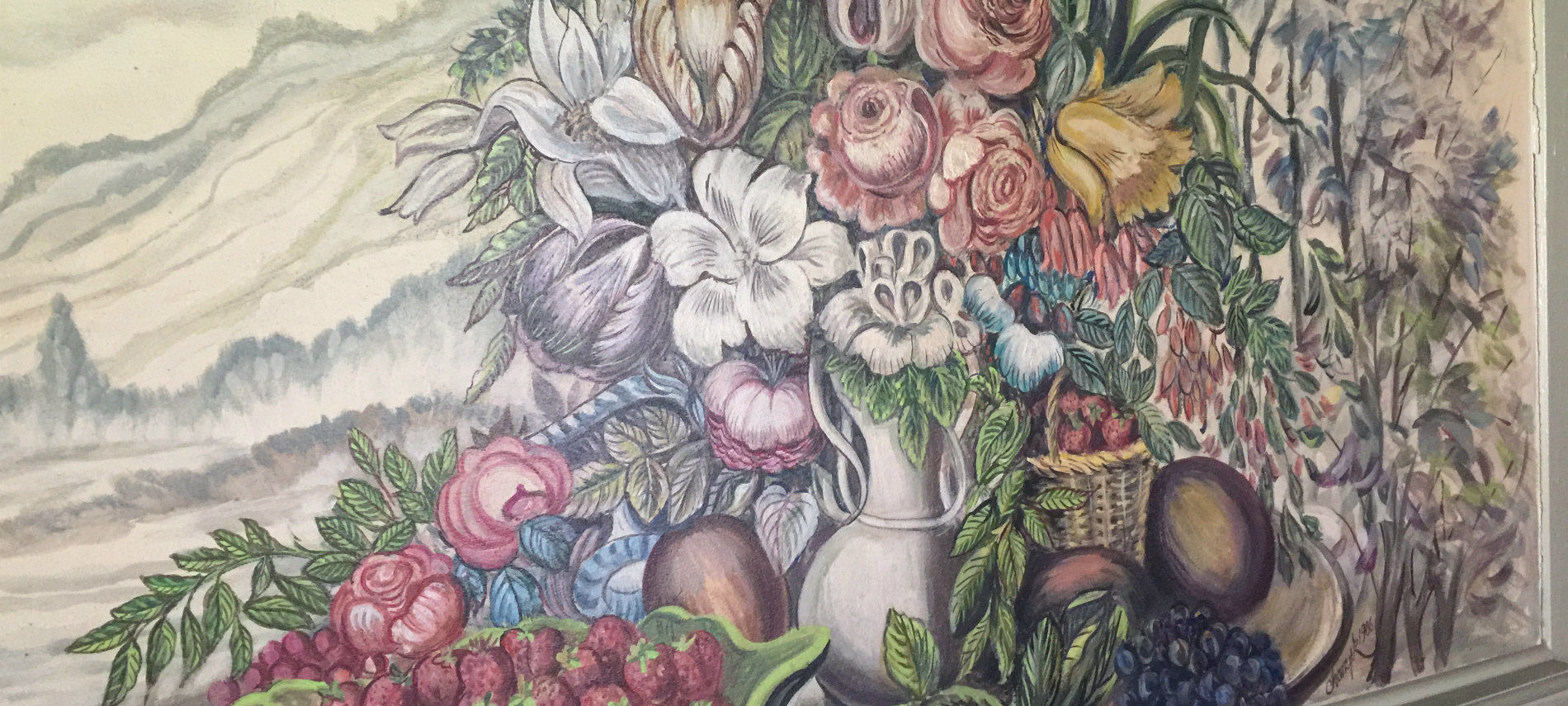 A mural in the OCBB's Keeping Room