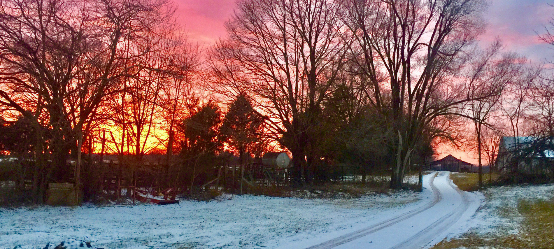 A winter scene in Caledonia. MO