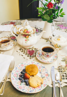 A table set for teatime